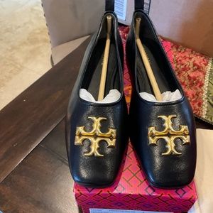 Tory Burch Eleanor Ballet Flats in perfect black, BNIB, MSRP$298 Must have